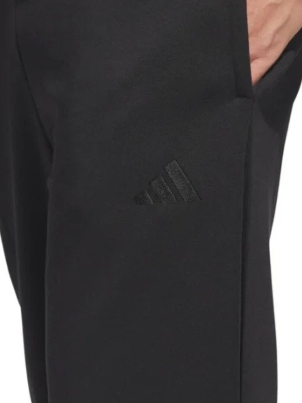 NWT adidas Men's Fleece Pant Regular Fit - Black - XL - Picture 3 of 5